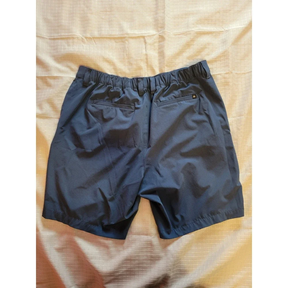 Banana Republic Mens 38 Blue Hybrid Performance Golf Shorts Ripstop Stretch 9in